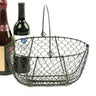 Oval Black Wire Basket