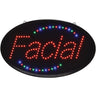 Oval "Facial" LED Sign - Indoor Use / 14-1/4"H x 23"W by Fantasea