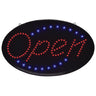 Oval "Open" LED Sign - Indoor Use / 14-1/4"H x 23"W by Fantasea