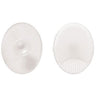 Oval Silicone Facial Cleansing Pad - Clear / Case of 75 Individually Wrapped Cleansing Pads