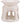Pagoda Ceramic Diffuser / White 3.75" x 3.75"