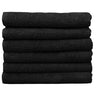 Partex Bleach Guard Onyx Black Towels - 100% Premium Cotton - 16" x 29" / 12 Pack