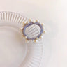 Pearl Embellished Hair Tie / Lavender