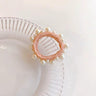Pearl Embellished Hair Tie / Pink