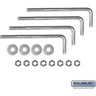 Pedestal Mounting Kit - for Cell Phone Locker Enclosures and Pedestals by Salsbury – Default Title by Salsbury