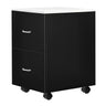 Pedicure Accessory Trolley with Quartz Top / Available in Black, White, or Gray by Whale Spa