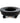 Pedicure Bowl Cart - Hammered Aluminum / Matte Powder-Coated Black Finish by Noel Asmar