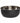 Pedicure Bowl - Hand Hammered Stainless Steel with Black Powder Coated Exterior