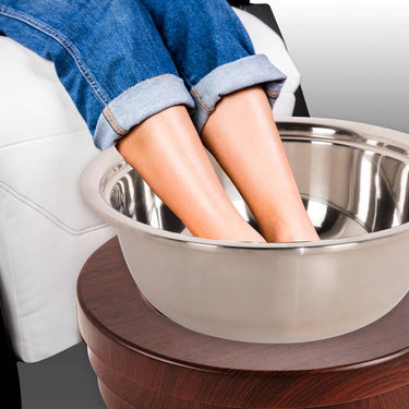 Pedicure Bowl - Polished Stainless Steel by Living Earth Crafts
