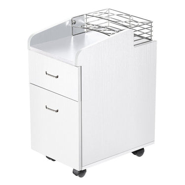 Pedicure Trolley with Organizer / Available in Black, White, or Gray by Whale Spa
