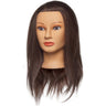 Penelope Manikin Head / 100% Human Hair / 18"-20" Hair Length / Brown Hair by Diane Mannequins