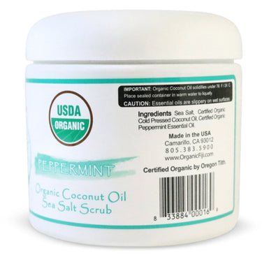 Peppermint Sea Salt Polish / 20 oz. / Case of 6 Jars by Organic Fiji by Organic Fiji