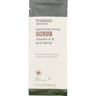 Pierre F ProBiotic Energizing Facial Scrub - Vitamin B &amp; Acai Berry / 0.75 fl. oz. - 23 mL.