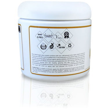 Pineapple Coconut Certified Organic Sugar Polish / 20 oz. / Case of 8 Jars by Organic Fiji by Organic Fiji