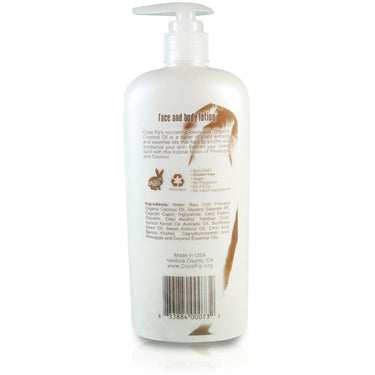 Pineapple Coconut Face & Body Lotion Infused with Raw Coconut Oil / 12 oz. / Case of 8 Bottles by Organic Fiji by Organic Fiji