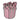 Pink 280/320 3-1/2" Mini File Bucket / 100 Count by DHS Products