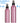 Pink Aluminum Bottle and Black Sprayer with Clear Overcap - 6 oz. (180 mL.) / 45 Pack
