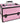 Pink Medium Cosmetic Train Case - Storage & Organizer for Nail Tools & Cosmetics - Each