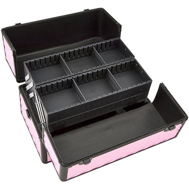 Pink Medium Cosmetic Train Case - Storage &amp; Organizer for Nail Tools &amp; Cosmetics - Each