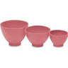 Pink Rubber Bowls - 3 Pack by Amber Products