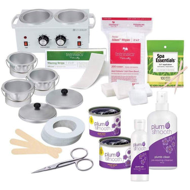 Plum Smooth Student Fundamental Wax Kit with Warmer