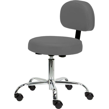 Pneumatic Rolling Massage and Spa Stool with Back / Available in 2 Height Options by Earthlite