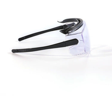 Polycarbonate Safety Goggle Glasses - Splash Protection + Anti-Fog + Scratch Resistant + Impact Resistant + Low Distortion + UV Protection / Case Pack of 6 Units