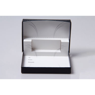 Pop-Up Gift Card Boxes - Black Rib - 4-5/8"L x 3-3/8"W x 5/8"H / 1 Case (50 per Case)