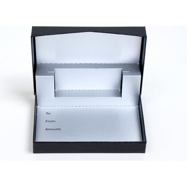 Pop-Up Gift Card Boxes - Tuxedo Black Linen - 4-5/8"L x 3-3/8"W x 5/8"H / 1 Case (50 per Case)