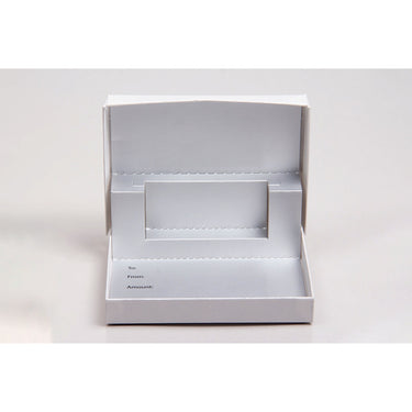 Pop-Up Gift Card Boxes - Tuxedo White Soft Touch - 4-5/8"L x 3-3/8"W x 5/8"H / 1 Case (50 per Case)
