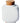 Porcelain Jar With Cork - White by DL Pro