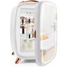 Portable Beauty Fridge with LED Lighting and Mirrored Door