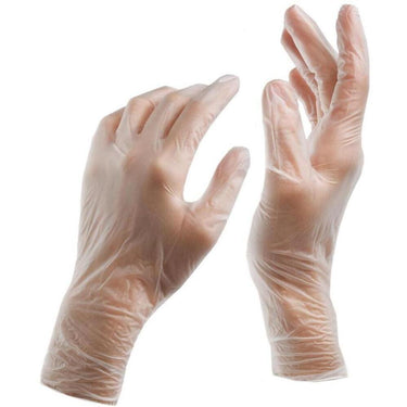 Powder Free Vinyl Gloves - Large / 100 Pack