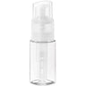Powder Spray Bottle with Ridged Neck - Clear - 80 mL. - 2.71 oz. / Case of 36 Individually Wrapped