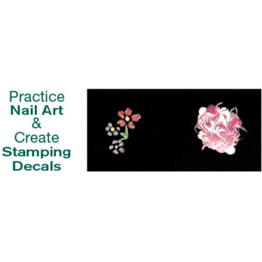 Practice Nail Art Create Nail Art Stamping Drawing Decals Board by DL Pro
