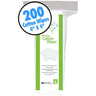 Premium 100% Cotton Wipes - 4" x 4" / 200 Count