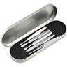 Premium 5 Pieces Cuticle Pusher Set - Sharp Edge + Comfortable Grip - Set