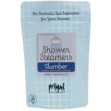 Primal Elements Shower Steamers - SLUMBER / (2) 3 oz. Steamer Tablets - 2-3 Uses per Tablet / 6 oz. - 170 grams