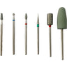 ProBits Russian Mani/Pedi Drill Bits 6-Pieces - Diamond Nail Bits - 3/32" Set