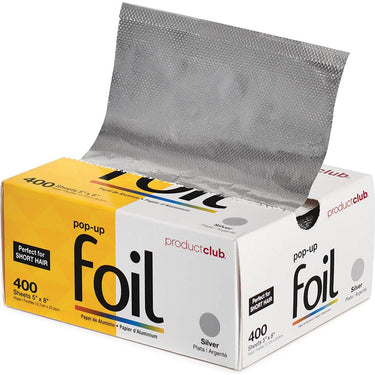 Product Club - 5" x 8" Pop-Up Foil - 400 Count - Silver / Pre-folded, Embossed Foil Sheets Are the Perfect Size for Working With Shorter Hair