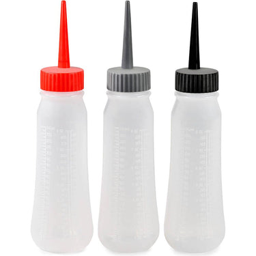 Product Club - 8 oz. Applicator Bottles - 3 Pack / Extra-long, Narrow Tips Are Perfect for Parting and Sectioning Hair to Precisely Apply Color