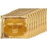 Professional 24k Gold Collagen Gel Facial Masks with Hyaluronic Acid for Tightening, Brightening, Anti Aging, Firming and Hydrating / Pack of 10 Masks