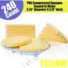 Professional Compressed PVA Facial Sponges - YELLOW / 240 Count