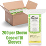 Professional Non-Woven Esthetic Wipes/ 4" X 4" Soft Poly-Rayon Material / 200 Per Pack, 10 Packs Per Case = 2,000 Wipes Per Case by Spa Essentials