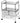 Professional Work Cart with 4 White Storage Drawers by Pibbs