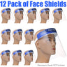 Protective Full Face Shield - Personal Protective Equipment PPE / Pack of 12