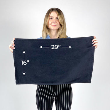 ProTex Onyx Bleach Guard Black Towels - 16" x 29" / 12 Pack