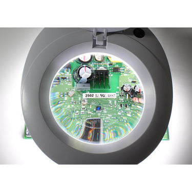ProVue SuperSlim LED Magnifying Lamp / 5" 5-Diopter Round Crystal-Clear Glass Lens - 2.25x Magnification by Aven