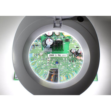 ProVue SuperSlim LED Magnifying Lamp / 5" 8-Diopter Round Crystal-Clear Glass Lens - 3x Magnification by Aven