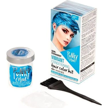 Punky Colour Semi Permanent Vibrant Hair Color Kit - Lagoon Blue